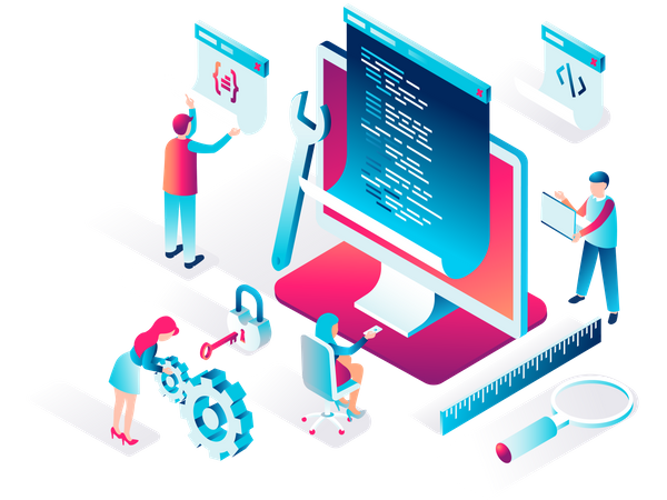 Animated photo of web programing